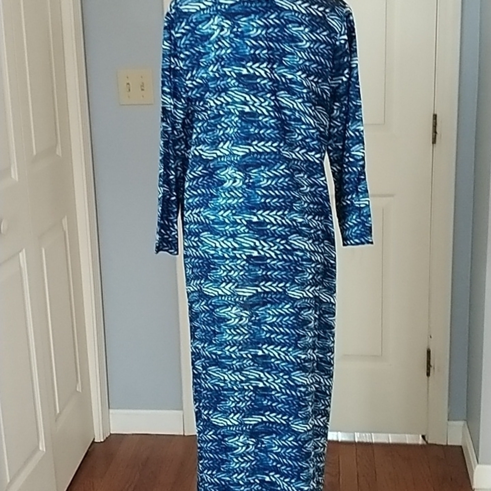 RAGA Blue Duster Kimono Beach Coverup XS - Picture 4 of 10
